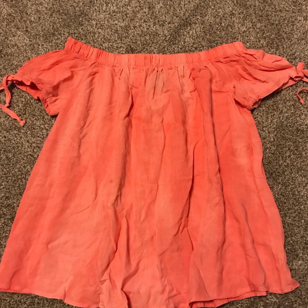 Off the shoulder cropped top